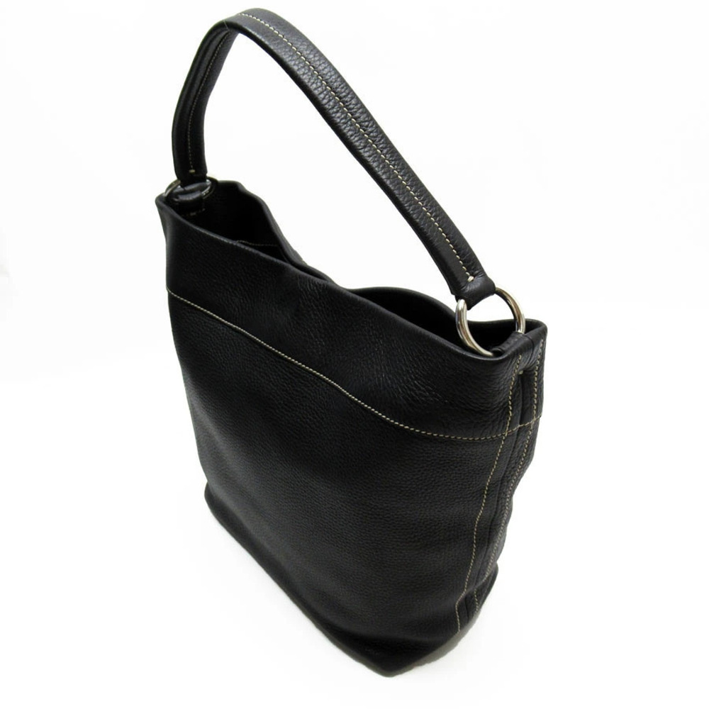 Prada Bag Daino Vitello Black Leather Hobo Black